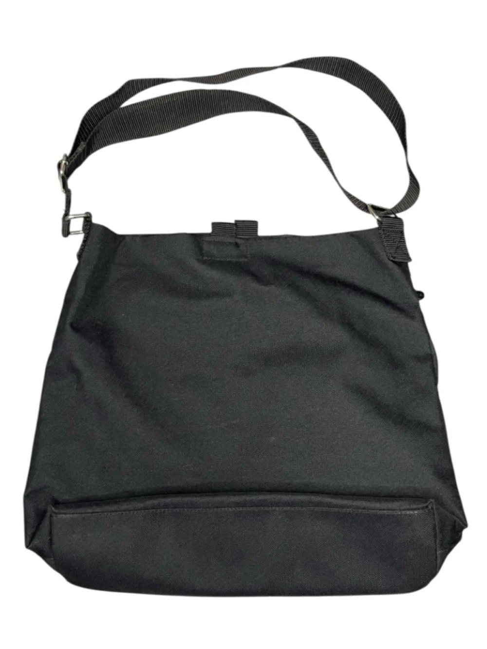 Fossil Black Canvas Unisex Crossbody Messenger Laptop Bag NWOT